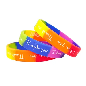 New Debossed Silicone Wrist Bands Personalized Scented Silicone Bracelet Thin Rubber Silicone Wristband