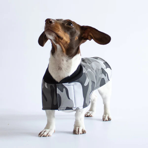Qiqu fournitures pour animaux de compagnie personnalisé nouveau concepteur chien extérieur Camouflage manteaux coupe-vent manteau saucisse wiener chiens teckel pour <span class=keywords><strong>teckels</strong></span> - Product Image 4