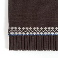 AiNear Vente en gros de logo personnalisé Oem & Odm Pull-over tricoté en laine marron pour hommes