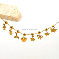 Vente en gros de bijoux croix cœur fleur en acier inoxydable pendentif coulissant à breloques pour la fabrication de colliers et de bracelets à breloques