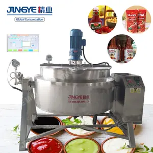 Sauce Making Machine New Design Full Automatic 150 Gallon Tomato Sauce Making Machine Ketchup Sauce Making Machine Steam Mixer Sauce Making Machine