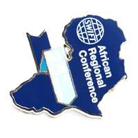 Pins drapeau National en métal, fabricant chinois, Badge américain, chiffons à revers, théière africaine, boîte en plastique, 1 pièce