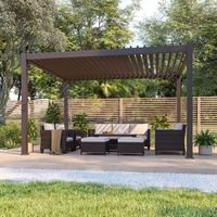 Casetas de Jardín Prefabricadas de Panel Sándwich de Aleación de Aluminio Serie D, Impermeables, Tamaños 3M/4M, Diseño Moderno, Marca Lingchuang, para Exteriores
