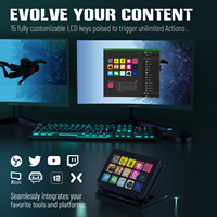 MiraBox 293 Sonsole, contrôleur de streaming, clavier USB de bureau, touches de raccourci programmables, compatible avec Windows et Mac OS