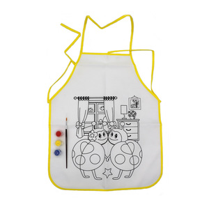 <span class=keywords><strong>Tablier</strong></span> imperméable pour enfants, <span class=keywords><strong>bricolage</strong></span> de peinture à la main, graffiti, en polyester, remplissage, bon marché, vente en gros - Product Image 4