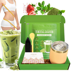 Хит продаж, клубничный вкус маття, мгновенное похудение, порошок чая Yerba Mate с L-теанином, успокаивающий порошок Yerba Mate - Product Image 6