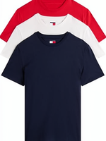 Camiseta Clásica OEM de Corte Ajustado para Hombre, Cuello Redondo, Manga Corta, 100% Algodón de Alta Calidad, Color Sólido, Transpirable