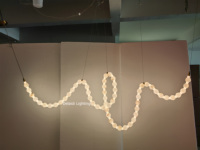 Lustre en forme de boule d'albâtre, luminaires suspendus, abat-jour personnalisé, décoration de villa de luxe, lampes suspendues