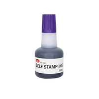 Tinta para Carimbo Ecológica Multicolorida à Base de Água 30ml, Refil de Tinta para Carimbo de Secagem Rápida e à Prova d'Água, Tinta para Carimbo de Escritório