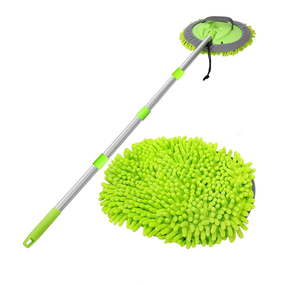 Brosse à poussière pour voiture Autoway, brosse à pneus, lave-auto, manche long, construction en PP/aluminium anodisé/ABS, 120-200 cm, WANPU C6009, outil de nettoyage - Product Image 1