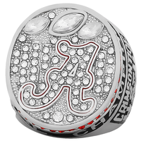 QIUZHEN 1964-2020 NCAA Football américain Alabama Design d'équipe américaine Bague de championnat en alliage haut de gamme avec pierres précieuses Best-seller