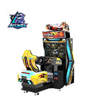 Simulateur de conduite à monnayeur Overtake DX avec écran LCD 42 pouces pour centre de jeux et parc d'attractions