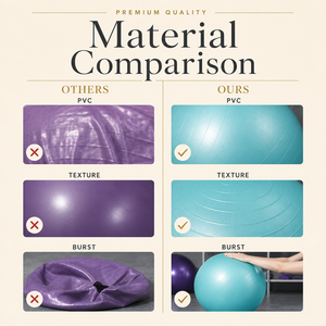 Ballon de yoga en PVC épaissi et durable, ballon de fitness Pilates, ballon géant d'entraînement sensoriel pour équipement sportif adulte - Product Image 2