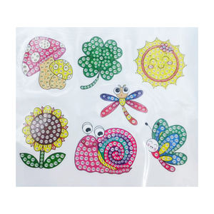 4 hojas 30 pegatinas de pintura de diamantes de diseño 5D DIY Kits de pegatinas de gemas de pintura de diamantes, pegatinas de puntos de diamantes <span class=keywords><strong>para</strong></span> niños - Product Image 1