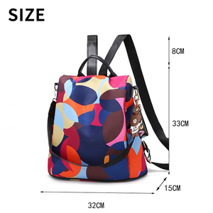 Nouveau <span class=keywords><strong>sac</strong></span> à <span class=keywords><strong>dos</strong></span> de voyage antivol pour femmes tissu Oxford Durable joli Style <span class=keywords><strong>sac</strong></span> d'école pour filles caractéristiques portables Polyester - Product Image 4