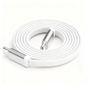 Câble de données plat tressé PD 60W en gros d'usine, câble de charge ultra-rapide USB C compatible avec les téléphones 17 et 16 - Product Image 2