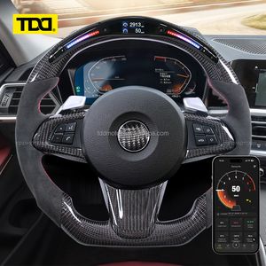 Volante deportivo TDD LED de fibra de carbono para BMW Z4, volante personalizado de fibra de carbono genuina. - Product Image 5