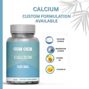 Cápsulas de Calcio, Magnesio, Vitamina D3, K2 y B12 de 1000 mg OEM, Suplemento Dietético para el Apoyo Inmunológico y la Salud Ósea, Suministro a Granel - Product Image 3