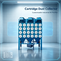 Collecteur de poussière horizontal industriel à cartouches, extracteur de fumée et de poussière de soudage pour atelier, nettoyage des fumées de meulage