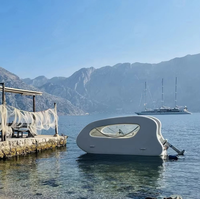 JOOLOOG High Duty Commercial PVC Petit Yacht Solaire Gonflable Bateau Catamaran Électrique avec Moteur Électrique