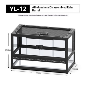 Terrarium pour animaux <span class=keywords><strong>NoMo</strong></span> Climbing avec porte coulissante, en acier inoxydable, écologique, pour gecko, lézard, grenouille cornée, scorpion, araignée, taille complète - Product Image 6