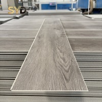 SPC Vinyl Klick-System Flache Dielen - Wasserfester Rutschfester Moderner Bodenbelag für Küche Einkaufszentrum Supermarkt - Aufstellbar auf Vorhandenem Boden