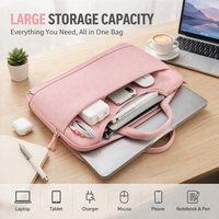 Sac pour ordinateur portable multifonctionnel personnalisable de 13, 14 et 15,6 pouces en polyester imperméable avec bandoulière pour la protection des tablettes et des ordinateurs portables