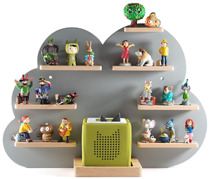 Prix usine figurines personnalisées motif nuage garçons filles chambre d'enfants compatible magnétique fixe requis en bois <span class=keywords><strong>Toniebox</strong></span> étagère - Product Image 1