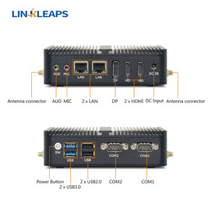 Linkleaps - Mini PC Industrial Integrado Sin Ventilador N95 N100 N150 J6412, Más Vendido, con Triple Pantalla 4K, LAN GbE Dual, <span class=keywords><strong>2</strong></span> <span class=keywords><strong>COM</strong></span> - Product Image 4