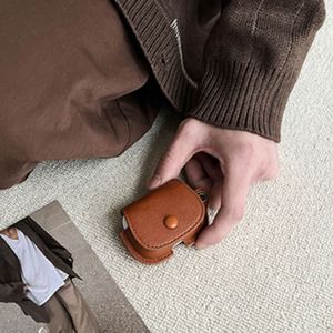 หนัง PU สีน้ำตาลวินเทจคุณภาพสูงแบบไร้สายสำหรับเคสพร้อมสายคล้องคอเป็นมิตรกับสิ่งแวดล้อมสไตล์ย้อนยุค INS สำหรับ 1/2/3/โปร - Product Image 5