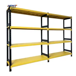 Sizes Customized Steel Shelving Heavy Duty Warehouse Storage Rack 4 Layers Storage Shelf