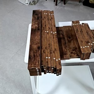 Panneaux en bois mélaminé 240x180x12mm, design rustique, résistants à l'humidité, pour étagères et murs - Product Image 4