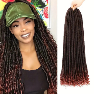 European and American Cross-Border Hair Extension Goddess Synthetic Fiber Crochet Wigs African Dreadlocks