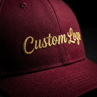 Gorra de béisbol Richardson 112 935 Snapback de malla de rizo lisa con parche de cuero y bordado personalizado, para caza, negocios y uso general.