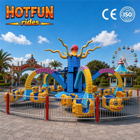 Manège Octopus géant Hotfun 40 places, attractions à sensations fortes, attraction rotative pour parcs d'attractions et fêtes foraines en plein air