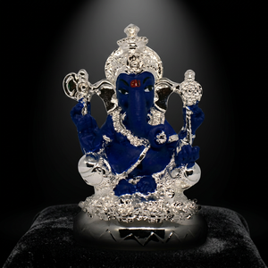 Estatua de Ganesha Plateada de Primera Calidad, Hecha a Mano en Acero Inoxidable, Ídolo del Dios Hindú para Decoración del Hogar, Culto en Templos, Festivales y Espacios Sagrados - Product Image 3