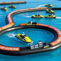 Tube flottant gonflable pour jet ski et bateaux, barrière flottante pour jet ski aquatique