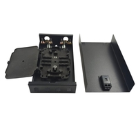 Boîtier terminal fibre optique monomode 4 ports 4 fibres LC UPC en acier laminé à froid pour réseaux de campus et câblage télécom