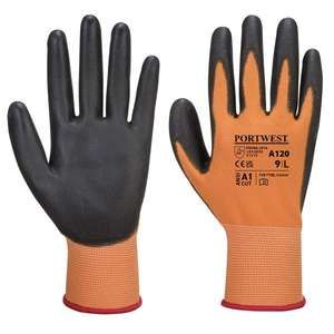 PORTWEST - A120O8RM Guante de Palma de poliuretano naranja/Negro-GUANTES EAN 5036108312320 - Product Image 1