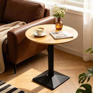 Square modern minimalist <b>side</b> <b>table</b> for sofa, suitable for home living room, tea <b>table</b>, <b>small</b> apartment, rental room, or <b>small</b> - Product Image 1