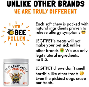 Compresse Masticabili OEM a Rapido Assorbimento per Cani e Gatti - Supporto Immunitario, Vitamine, Minerali, <span class=keywords><strong>Polline</strong></span> d'Api per Allergie Stagionali - Product Image 3