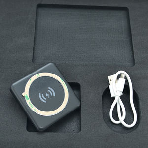 Personnalisé simple produits électroniques de luxe chargeur rapide câble couvercle et <span class=keywords><strong>base</strong></span> emballage deux pièces boîte-cadeau rigide avec insert en mousse Eva - Product Image 5