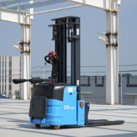 Nouveau design Chariot élévateur gerbeur double élévateur 1,5t 2t 3t 3000mm 5000mm de levée pour logistique d'entrepôt, gerbeur électrique à double palette