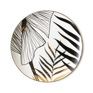 Service de table de style nordique, vaisselle en porcelaine fine de style moderne, ensembles de vaisselle personnalisés avec bordure dorée à vendre - Product Image 3