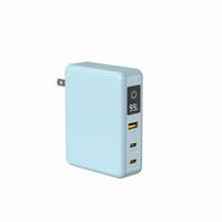 Batterie externe USB-C USB-A avec charge sans fil, grande capacité 10000 mAh, PD65W, avec prise US
