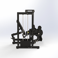Machine de musculation commerciale robuste à charges guidées, trois fonctions : extension et flexion des jambes assises, pour les ischio-jambiers