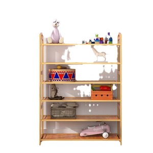 Bamboo Multi Layer <b>Shoe</b> Rack Rectangular Standing Type <b>Space</b> <b>Saving</b> Entryway <b>Storage</b> - Product Image 5