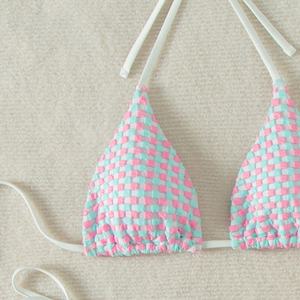 Traje de Baño Bikini de 2 Piezas para Mujer, Talla Grande, Estampado, Micro Spandex/Poliéster, Nueva Colección de Verano, Venta al Por Mayor - Product Image 4