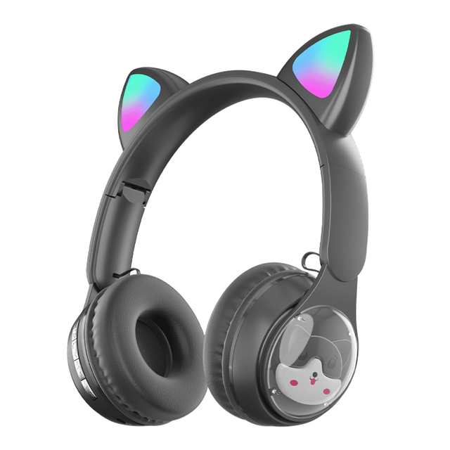 New Arrival QC-28T Wireless Headset Headphone Earphone BT Cute Cartoon Animals Companionship Auriculares