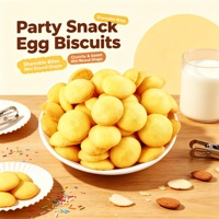 Biscuits ronds au goût de jaune d'œuf salé, matière première œuf frais, couleur dorée, texture croustillante, vente en gros, collation en vrac